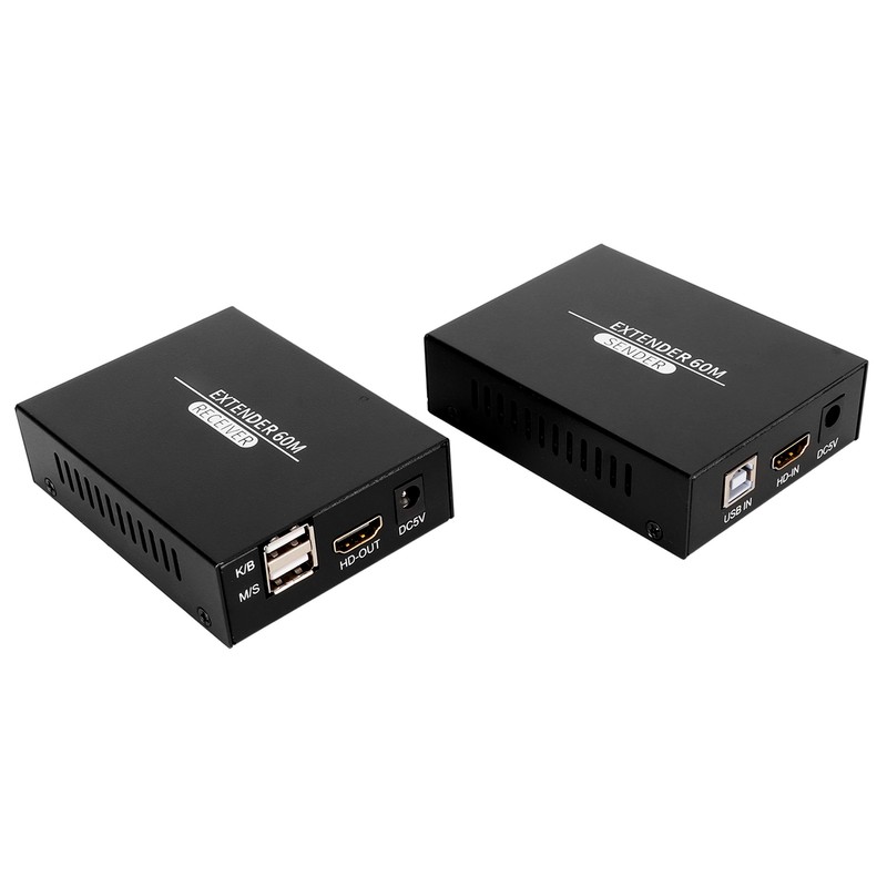 HD Multimedia Interface KVM Extender 197ft 1920x1080P 60Hz Remote Operation
