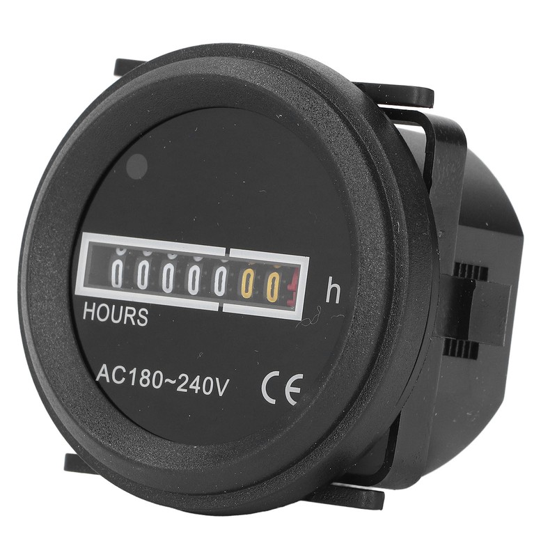 Round Hour Meter PC High Accuracy Quartz Mechanical Hour Meter