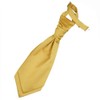 DQT Plain Satin Wedding Pre-Tied Scrunchie Cravat Tie for Boys