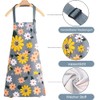 YZDZSW Cooking Apron, Pack of 2 Kitchen Aprons for Women,