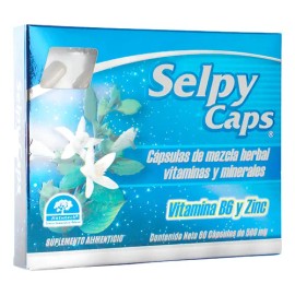 Selpy Caps Vitamina B6 Y Zinc Capsulas De Mezcla Herbal Vita Sabor N/a