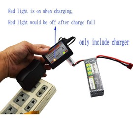 Blomiky 15V Wall Charger with 11.1V 3S XH-4P Plug Balance Charger Box Suitable for 11.1V 3S Li-ion or Lipo Battery /15V Charger