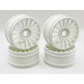Universal Klinik RC Multi-Spoke 1/8th Buggy WHITE Wheels 83mm (4pc)