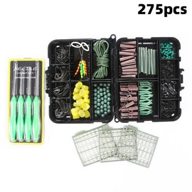 275 Piece Carp Accessory Kit - Includes Fishing Line, Beads, Hooks, Pipes, Swivels and Throwing Line