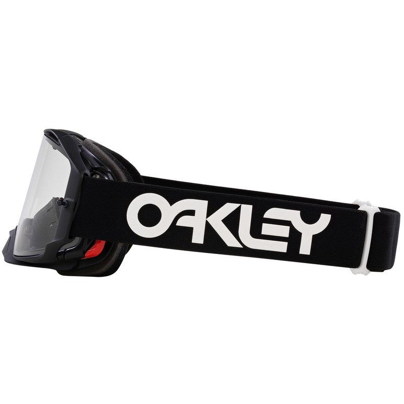 Oakley Airbrake MX Goggles, Black White B1B w Clear