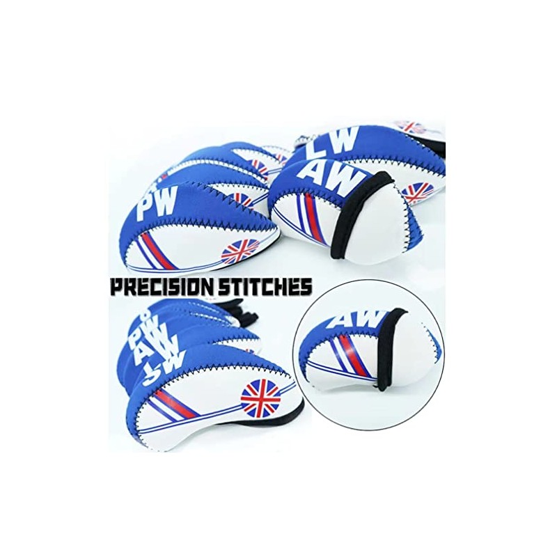 10 Pcs Golf Club Iron Head Covers Protector Headcover Set