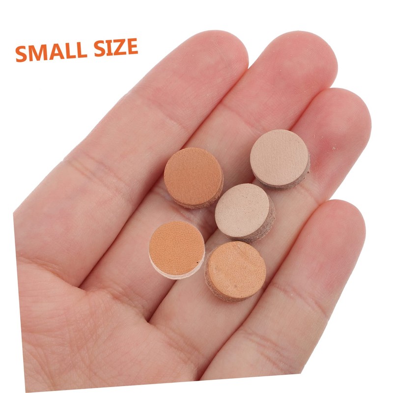 BESPORTBLE 2sets Billiard Tip Head Leather Pool Tips Pool Necessity