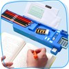 Pop Up Multifunction Pencil Case with Calculator, Pencil Sharpener and