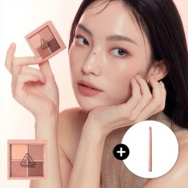 3CE 미니 멀티 아이 컬러 팔레트 (증)글로우 아이 포인트 브러쉬 Mini Multi Eye Color Palette (Includes) Glow Eye Point Brush