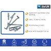 Screw Hooks with Cross Slot Heavy Duty Galvanised Steel Self