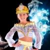 Sombrero Aladdin Turbante Dorado Perlas Cosplay Disfraz Acce Dorado