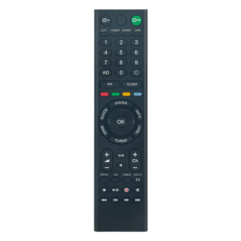 VINABTY-fit RM-100 Replacement Remote Control for TVONICS FREEVIEW TOP Box