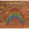 My Family House Glass Wind Chime - Curved Rectangle in