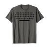 Funny Retro Typewriter Keyboard Gift Cute Typist Men Women T-Shirt