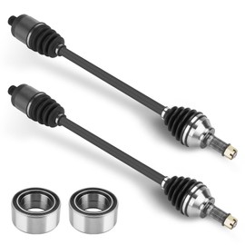 Rear CV Axle Shaft with Bearings set for Polaris RZR XP 1000 / XP 4 1000 EPS High Lifter 2014-2023; RZR XP Turbo/XP 4 Turbo 2015-2019, 2 pcs Greased 4340 Chromoly Steel CV Axle Drive Shaft Assembly