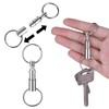 Aster Pack of 5 key rings with quick release, double