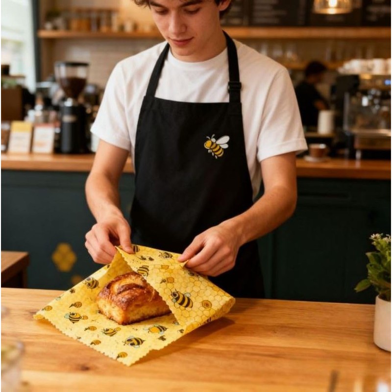 Reusable Beeswax Wraps For Food (3 Sizes S,M,L) Sustainable Food