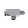 Stainless Steel Wall Connection Elbow with Shower Holder / Connection