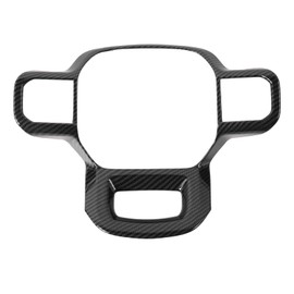 Linskip Steering Wheel Trim Compatible with 2022-2024 Ford Expedition Accessories, Steering Wheel Cover for Expedition Interior Accessories Carbon Fiber Black