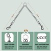 LOS ANDES Metal Double Dog Leash Chew Proof Chain Leash
