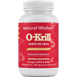 O-Krill Aceite de Krill Omega 3 EPA DHA Antioxidante Salud Cardiaca Memoria 180 capsulas| Astaxantina | Krill Oil Suplemento Alimenticio Natural Sin Gluten