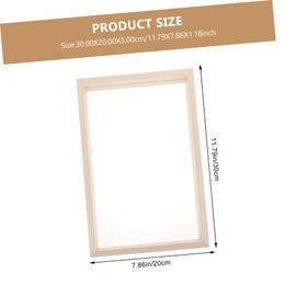 Ciieeo 2 Sets Wooden Glass Painting Frames DIY Organic Glass Picture Frames with Smooth Edges for Art Display for Craft Projects and Home Decor