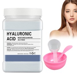 Hyaluronic Acid Soft Masks Powder 650 g, Moisturising Face Mask with Tool, Deep Hydration & Glow, Professional Spa Treatment for All Skin Types, Hyaluronic Acid Mask Powder