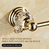 Golden Toilet Roll Paper Holder,Gold Crystal Bathroom Tissue Holder
