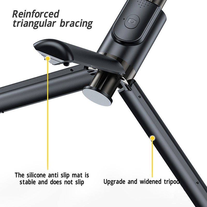 Phone Stabilizer with Tripod Selfie Stick 360 Degrees Rotation Easy
