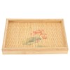 Bamboo Woven Jewelry Display Tray Vintage Necklace Bracelet Earrings Holder