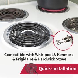 COZZIVITA MP22YA Electric Stove Burner Element Replacement-Perfectly Compatible with Whirlpool&Kenmore&Frigidaire &Hardwick&Maytag&Norge Stove Top-Include 2* MP15YA 2* MP21YA