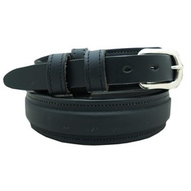 Your Tack Men's Ranger Dress Belt 1 1/4" English bridle leather raised dress belt. Black, Size 38