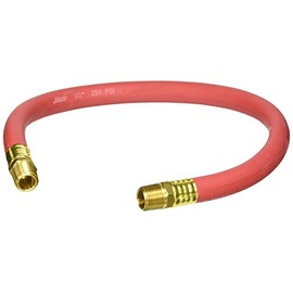 MILTON 2 Foot Snubber Nose 681-1, Absorbs Shock from Impact Tools, 200 PSI Max Pressure, 800 Pounds Burst Pressure, 1/2" Hose ID, 1/2" Male NPT