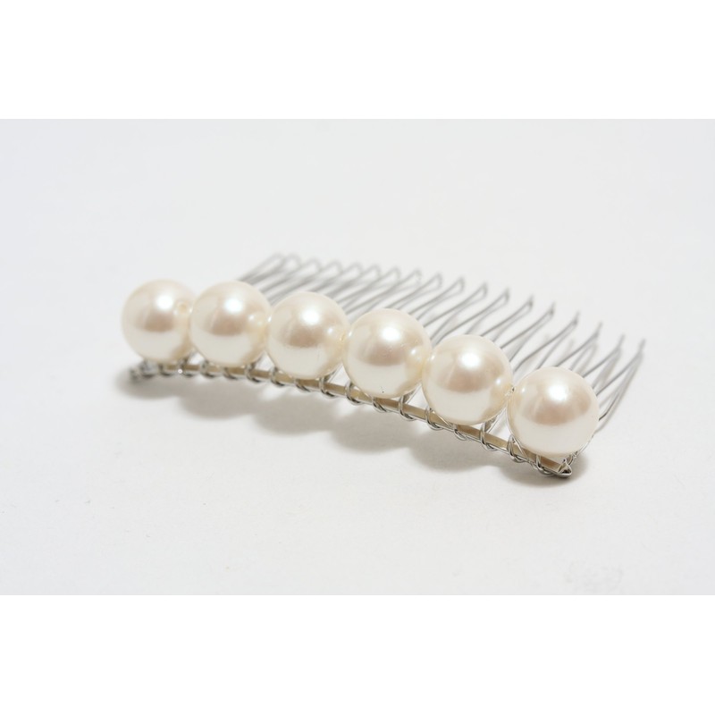 Hasegawa Pearl Comb Party Hair Ornament, Made in Japan, k-48