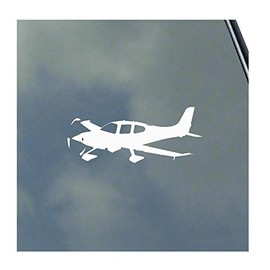 Cirrus SR22 Pilot Flying Vinyl Sticker Decal Utility Aircraft Travel Travel