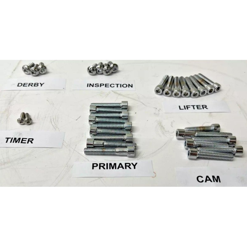 DIY 78-84 HARLEY SHOVELHEAD CHROME ALLEN ENGINE BOLT KIT chopper