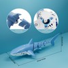 Qusases Waterproof Remote Control Electric Shark Water Toy with Spray,