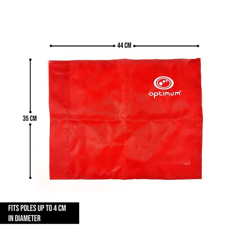 Optimum Training Corner Flag Pack Of 4 - Red