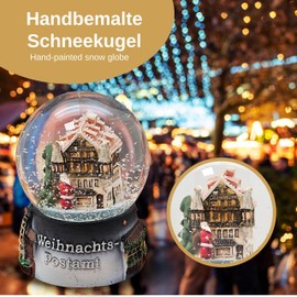 MINIUM-Collection 30053 Souvenir Snow Globe Christmas Post Office Christmas Post Gift Christmas Market Diameter 65 mm Sky City