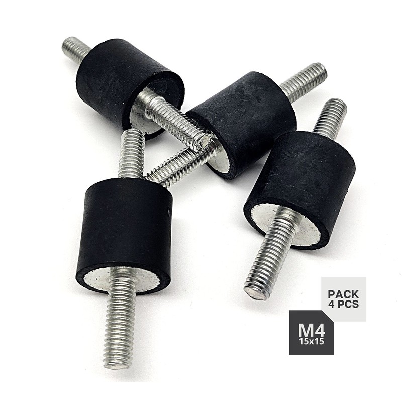 DOJA INDUSTRIAL Air Conditioning Rubber Buffer M4 Thread 15 x