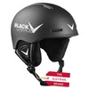 Black Crevice Children's Ski Helmet, 48-52 cm
