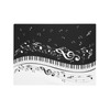 Reaocly - Mantel rectangular para llaves de piano y notas,