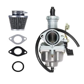 RedCap OEM PZ27 27mm Carburetor with Cable Pull Choke Included Air Filter, Fuel Line, Gasket for Kazuma Lifan Sunl Taotao 4-Stroke 150cc 200cc 250cc ATV Dirt Bikes Go-Karts (16100-965-014/24)