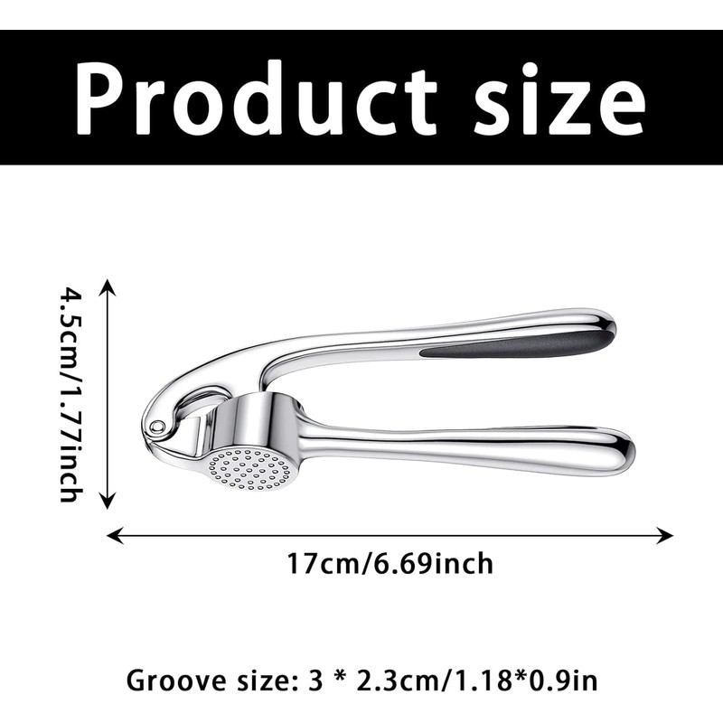 JAONLD Garlic Mincer Slicer, Professional Kitchen Garlic Peeling Helper Multi-Functional