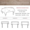AIBIIN Rectangular Table Cloth Waterproof Spill-Proof Wipeable TableCloth Wrinkle Cotton