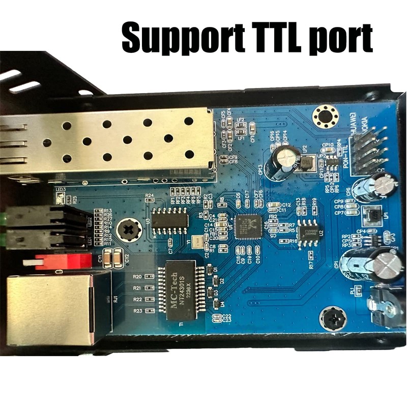 iszo 2.5G SFP Port Transceiver Media Converter,20km SM,RJ45 100M/1000M/2.5G Adaptive,Full/Half