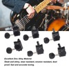 6PCS Set Locking Tuning Key Peg Black Color Zinc Alloy