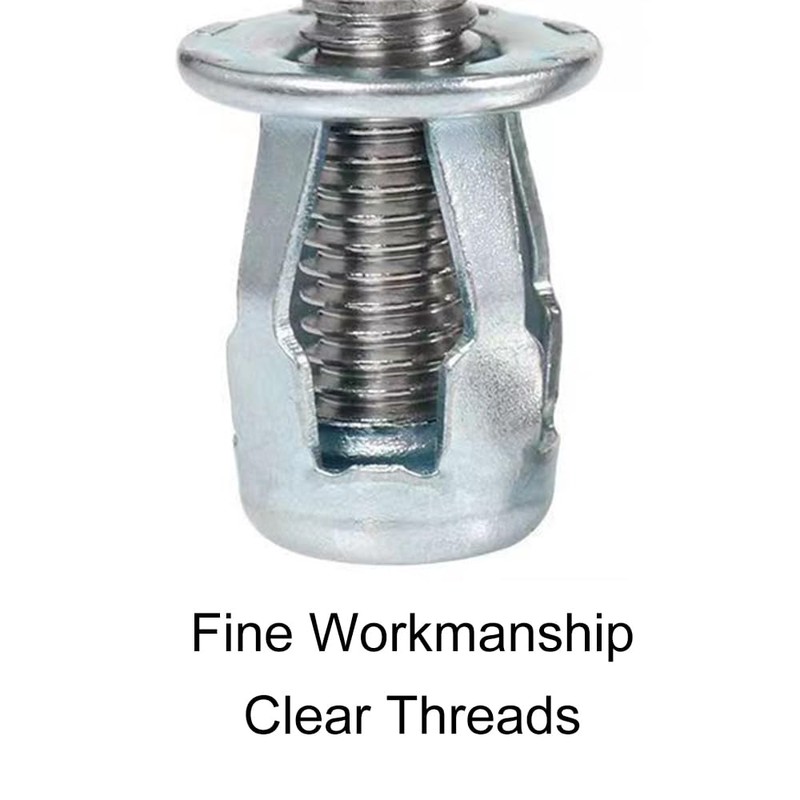 10 Set Expansion Nuts with Screws, M4 x 20mm Petal