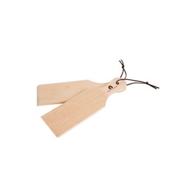 Farm to Table Natural Wood Butter Paddles, Set of 2, Beechwood