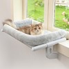 Zoratoo Cat Window Sill Perch with Large Bolster, Easy to